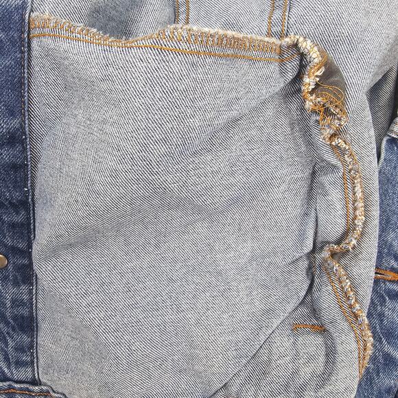 Vintage Eagle and US Flag Jean Jacket Men 4XL Trucker Made USA IAM Union Tyca - Picture 10 of 15